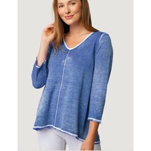 Habitat Blue Long Sleeve Cotton Pullover Sz S